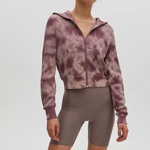 TNA Thermal Zipped Hoodie Tie Dye